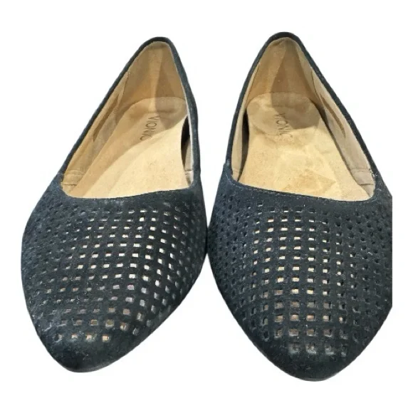 VIONIC black suede pointed toe flats, size 8 - Picture 4 of 11